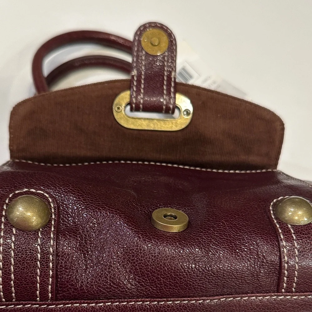 NWT Hype Elegant Plum (Cordovan) Burgundy Leather Handbag - Picture 7 of 12